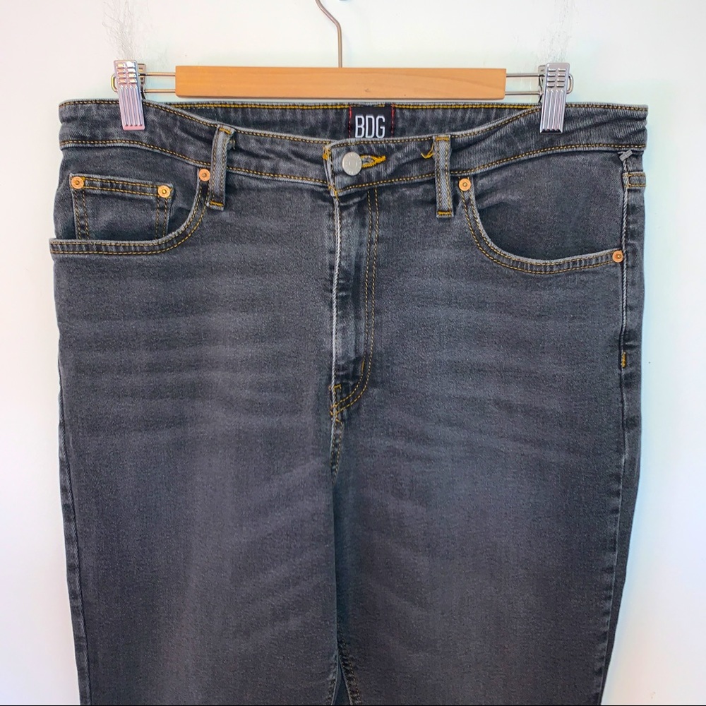 BDG Women Size 32 Jeans Girlfriend High Rise Stretch Gray